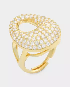 Кольцо с фианитами