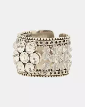 Кольцо с кристаллами