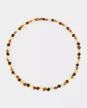 Колье из натурального янтаря