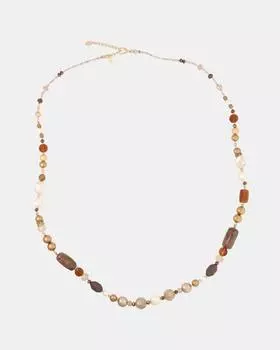 Колье из смолы и кристаллов