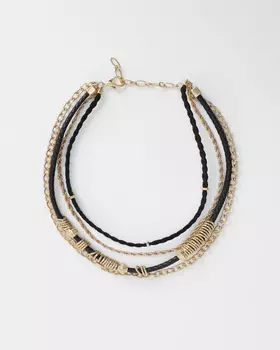 Колье, р. единыйразмер, цвет Черный