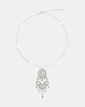 Колье с искусственным жемчугом