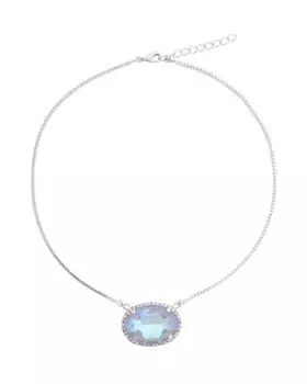 Колье с кристаллом