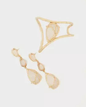 Комплект: браслет и серьги