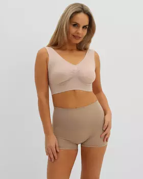 Комплект из 2 корректирующих бюстье на широких бретелях с V-образным вырезом и степенью утяжки 1,5