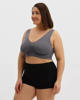 Комплект из 2 корректирующих бюстье на широких бретелях с V-образным вырезом