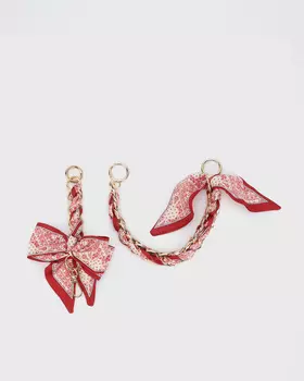 Комплект из брелока и цепочки на сумку