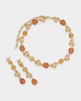 Комплект: колье-чокер и серьги