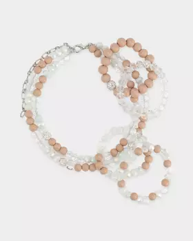 Комплект: колье и 4 браслета