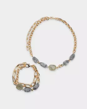 Комплект: колье и браслет