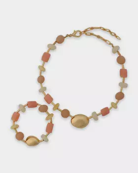 Комплект: колье и браслет