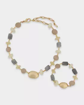 Комплект: колье и браслет