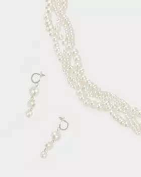 Комплект: колье и серьги