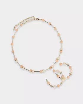 Комплект: колье и серьги