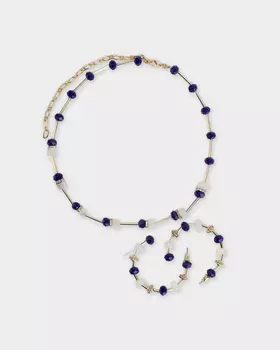 Комплект: колье и серьги