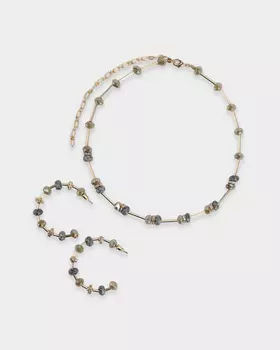 Комплект: колье и серьги