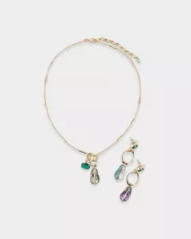 Комплект: колье и серьги