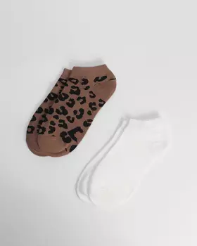 Комплект из двух пар коротких женских носков