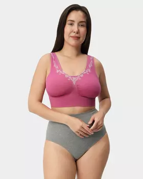 Корректирующее бюстье с цветочным узором