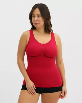 Корректирующий корсет-топ из биэластичного материала с круглым вырезом, без косточек