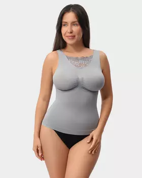 Корректирующий корсет-топ с кружевом