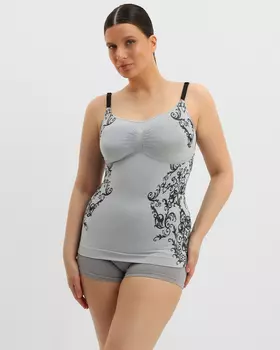 Корректирующий корсет-топ на бретелях из биэластичного материала