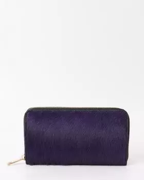 Портмоне из натуральной кожи с фактурой под пони