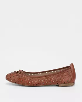 Кожаные балетки со стелькой MEMOTION