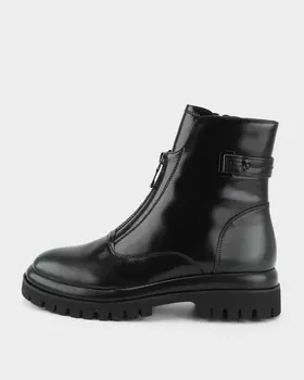 Кожаные ботинки с застежкой на молнию