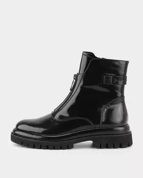 Кожаные ботинки с застежкой на молнию