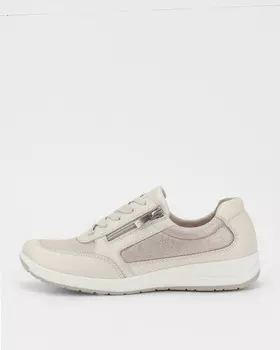 Кожаные кроссовки увеличенной полноты со стелькой Airmotion