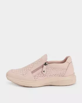 Кожаные полуботинки со сквозной перфорацией