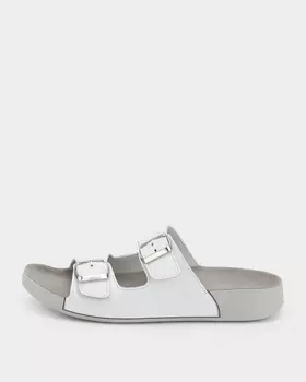 Кожаные сабо с широкими ремешками