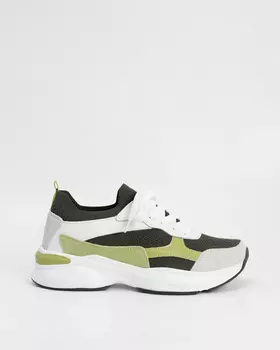 Кроссовки, р. 39, цвет Зеленый мульти