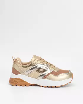 Кроссовки, р. 40, цвет Золотой