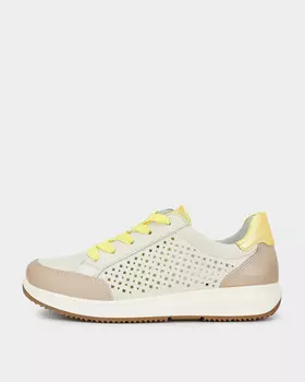 Кроссовки увеличенной полноты из натуральной кожи со съемной стелькой High Soft