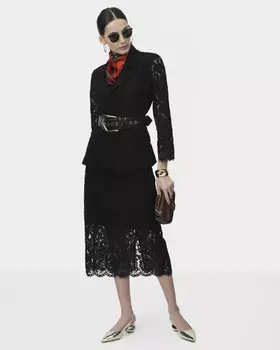 Кружевная юбка с эластичным поясом