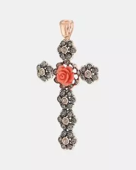 Кулон из серебра «Крест»