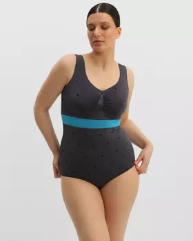 купальник, р. L, цвет Черный гранит