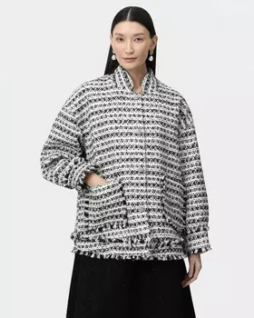 Куртка из легкого и дышащего твида с натуральной шерстью