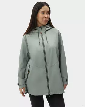 Куртка из водозащитной ткани с регулируемым капюшоном