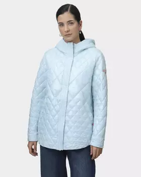 Куртка прямого кроя с капюшоном