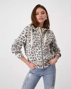 Куртка прямого кроя с капюшоном на кулиске