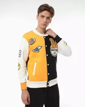 куртка, р. 58, цвет Черный/желтый