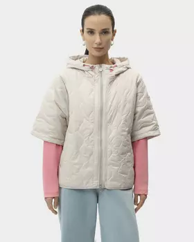 Куртка с фигурной стежкой и укороченными рукавами длиной 1/2