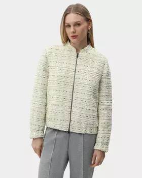 Куртка свободного кроя с резинкой по низу