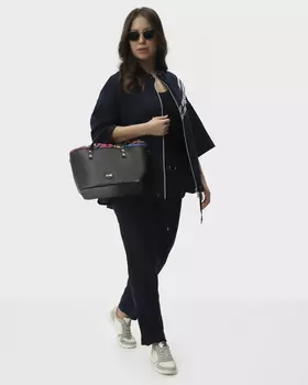 Льняные брюки зауженного кроя