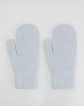 Лаконичные варежки из трикотажа на основе шерсти и ангоры