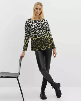 Легинсы из экокожи со стрелками