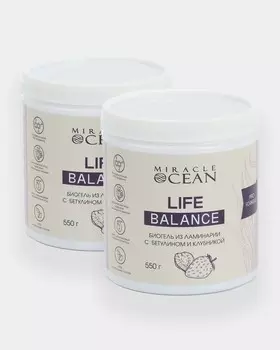 LIFE BALANCE биогель из ламинарии с бетулином и клубникой для сердца и сосудов, 2 шт.